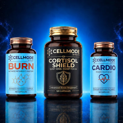 CELLMODE Ultimate Trio - комплект от Burn, Cortisol Shield и Cardio